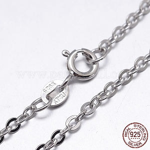 Silver 925 adzuki bean chain neck 45cm 1.2mm