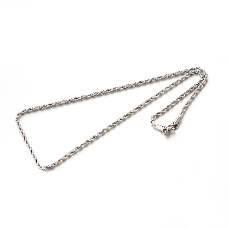 Stainless steel rope chain 45cm 3mm